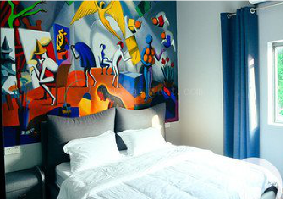 温县对于酒店的墙体彩绘而言更注重哪些方面？