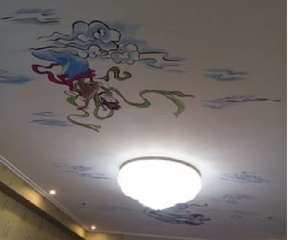 温县如何快速绘制天花板上的手绘墙？