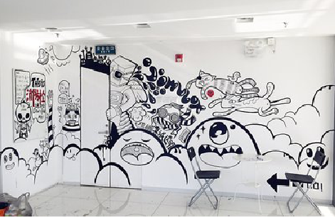 温县手绘墙并非传统涂鸦。