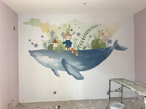 温县手绘墙的特点及优势。